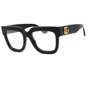 Gucci Women's Eyeglasses - Black Square Full Rim Plastic Frame | GG1549O 001