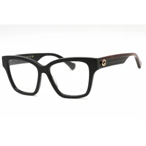 Gucci Women's Eyeglasses - Black/Havana Plastic Cat Eye Full Rim Frame | GG1302O 004