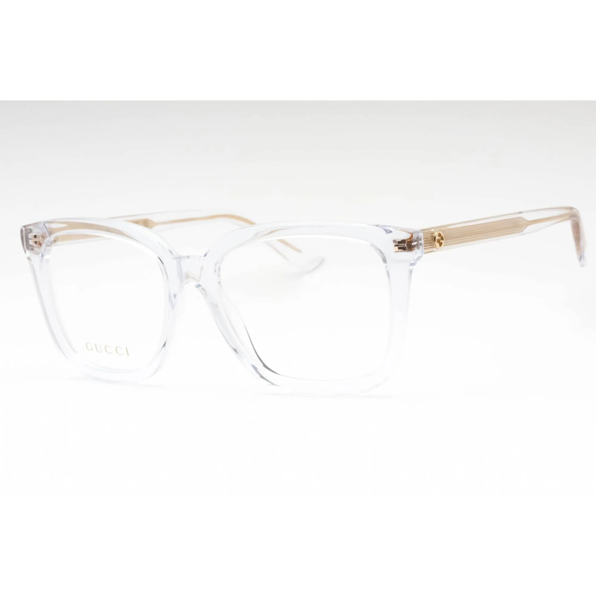 Gucci Women's Eyeglasses - Crystal Plastic Square Shape Full Rim Frame | GG1319O 003