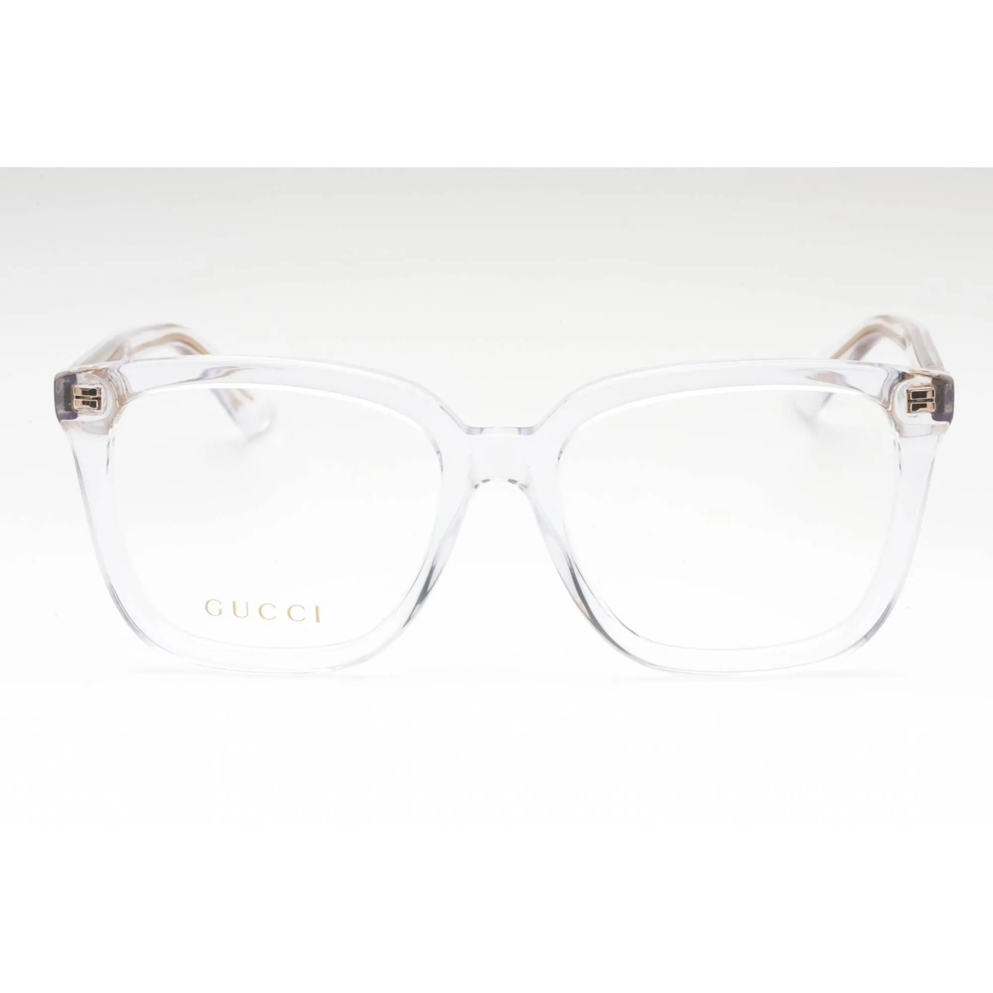 Gucci Women's Eyeglasses - Crystal Plastic Square Shape Full Rim Frame | GG1319O 003