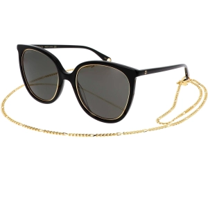 Gucci Women's Sunglasses - Black Acetate Full Rim Frame Grey Lens | GG1076S 001