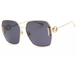 Gucci Women's Sunglasses - Gold Butterfly Full Rim Frame Grey Lens | GG1207SA 002