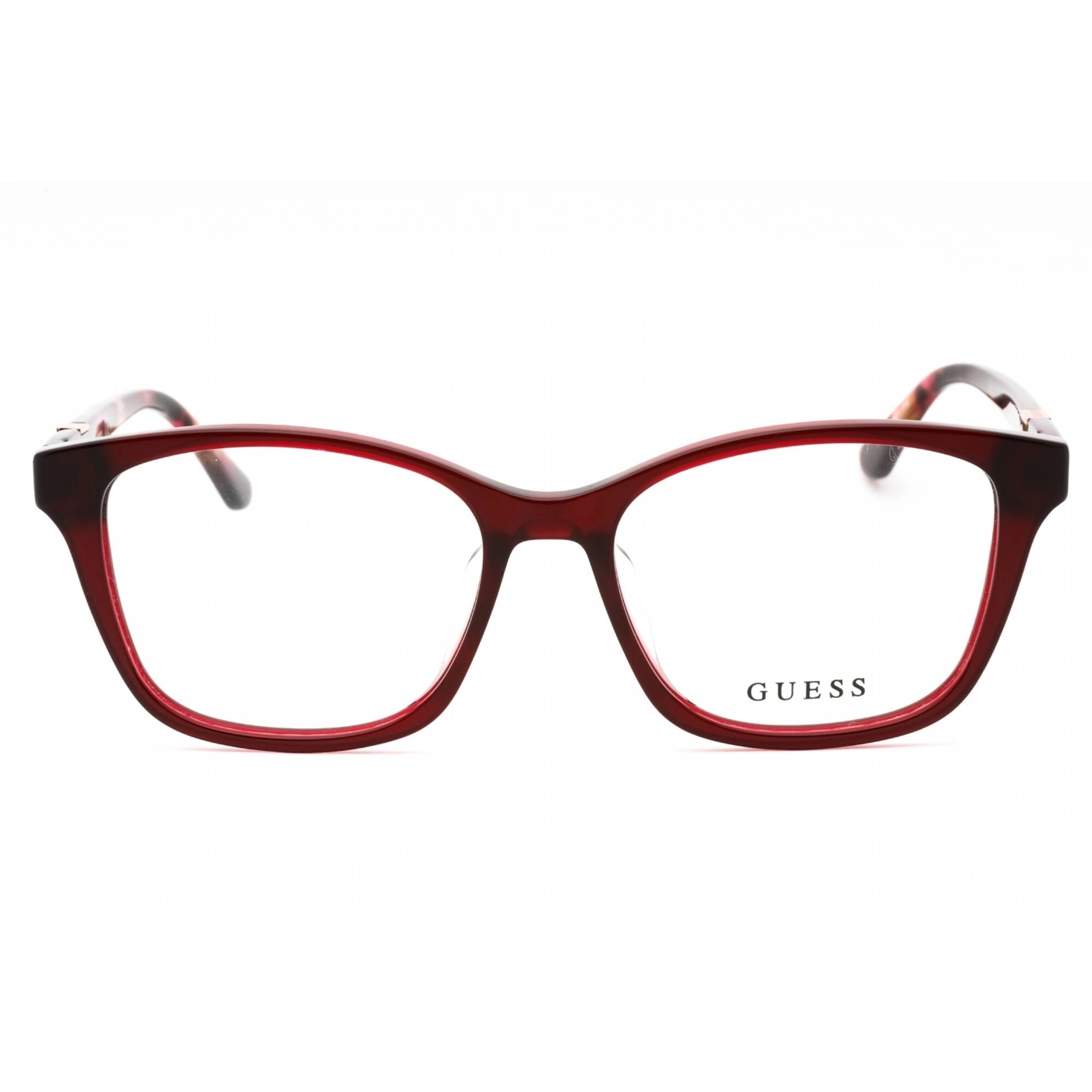 Guess Women's Eyeglasses - Bordeaux/Other Acetate Cat Eye Shape Frame | GU2846-D 071
