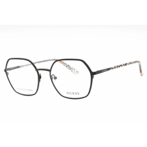 Guess Women's Eyeglasses - Matte Black Metal Geometric Full Rim Frame | GU2912 002