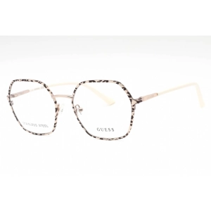 Guess Women's Eyeglasses - Pink Gold Geometric Full Rim Metal Frame | GU2912 033