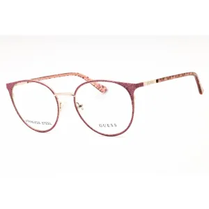 Guess Women's Eyeglasses - Pink /Other Metal Cat Eye Shape Full Rim Frame | GU2913 074