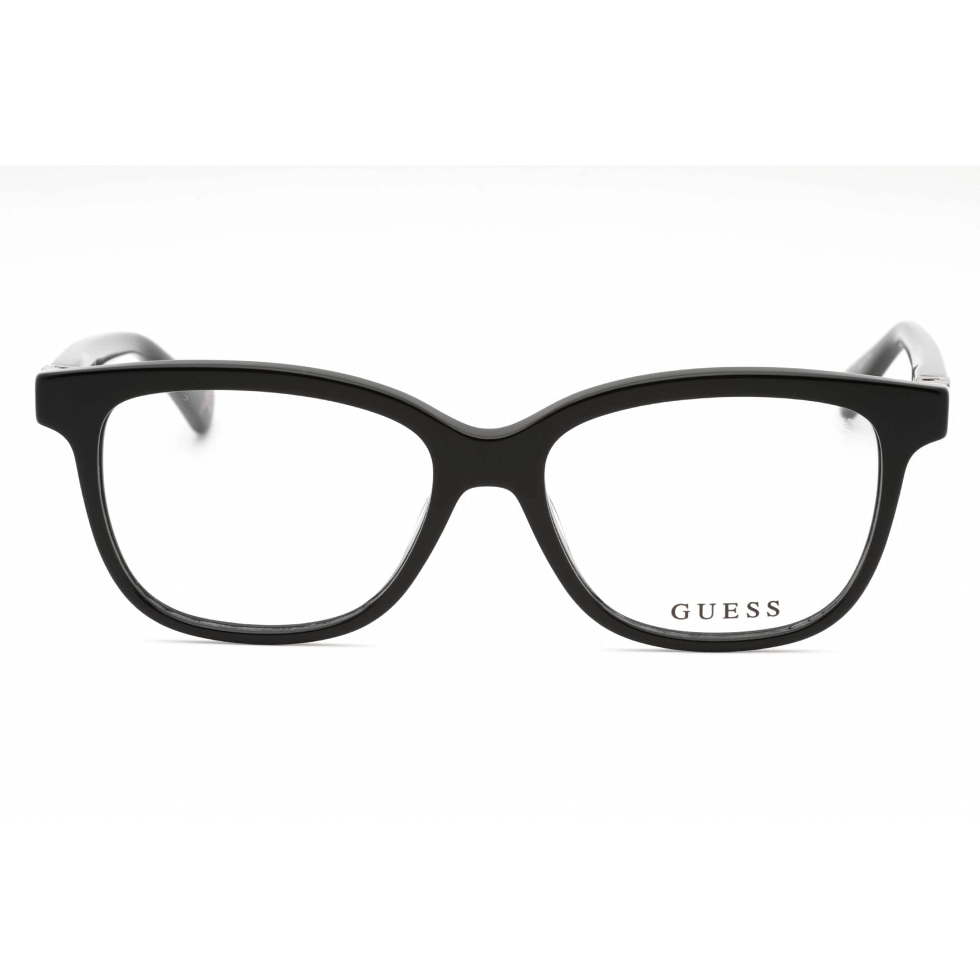 Guess Women's Eyeglasses - Shiny Black Plastic Cat Eye Full Rim Frame | GU5220 001