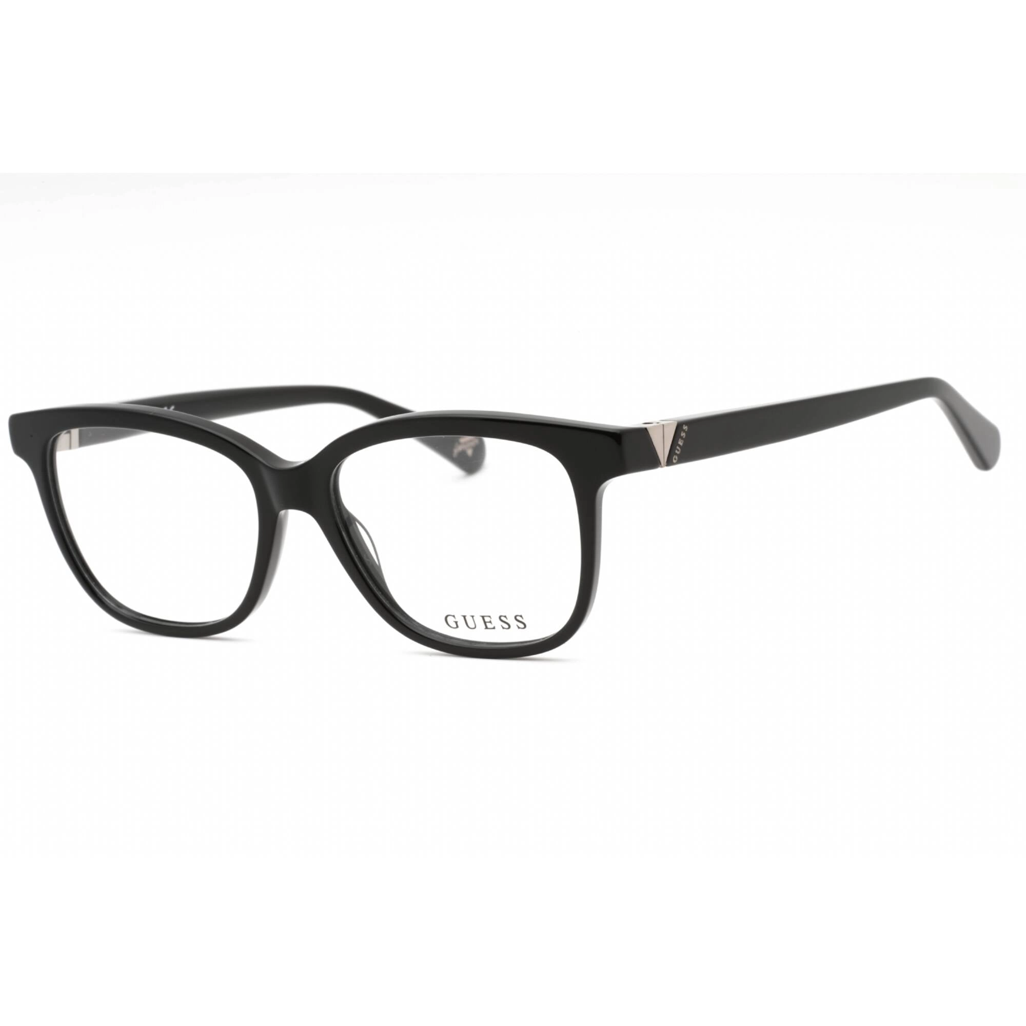 Guess Women's Eyeglasses - Shiny Black Plastic Cat Eye Full Rim Frame | GU5220 001