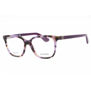Guess Women's Eyeglasses - Violet/Other Plastic Square Shape 49mm Frame | GU2937-N 083