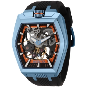 Invicta Men's Watch - Akula Mechanical Ice Blue Case Black Silicone Strap | 44021