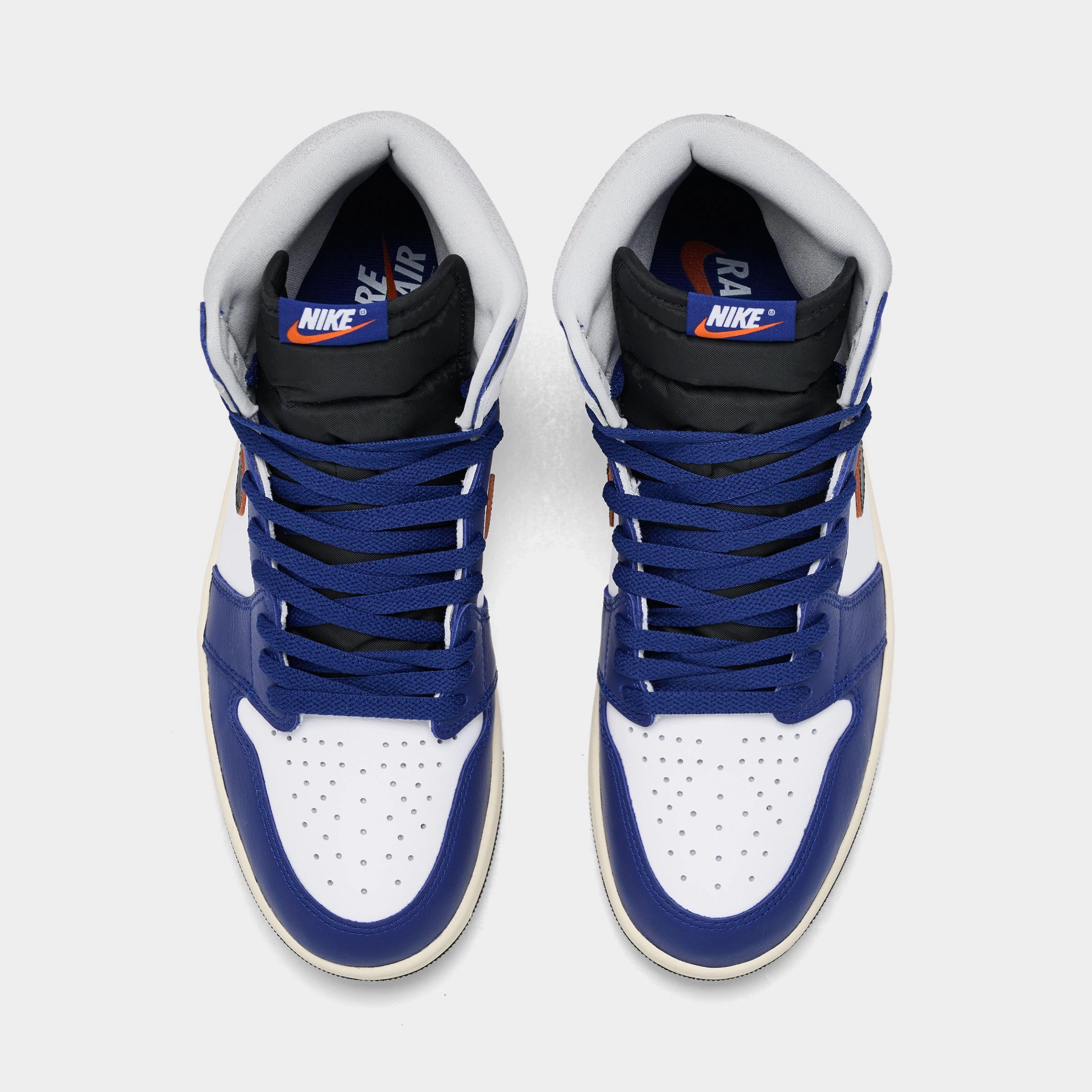 Jordan 1 Retro High OG White / Black / Neutral Grey - Deep Royal Blue