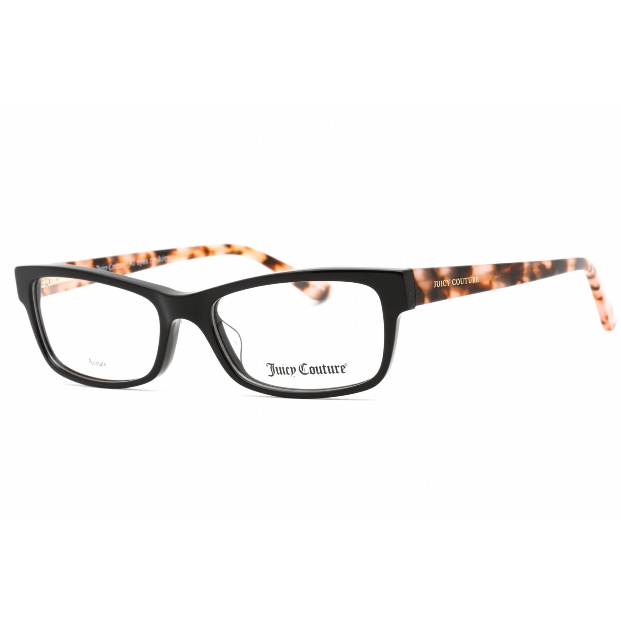 Juicy Couture Women's Eyeglasses - Black Plastic Rectangular Frame | JU 236 0807 00