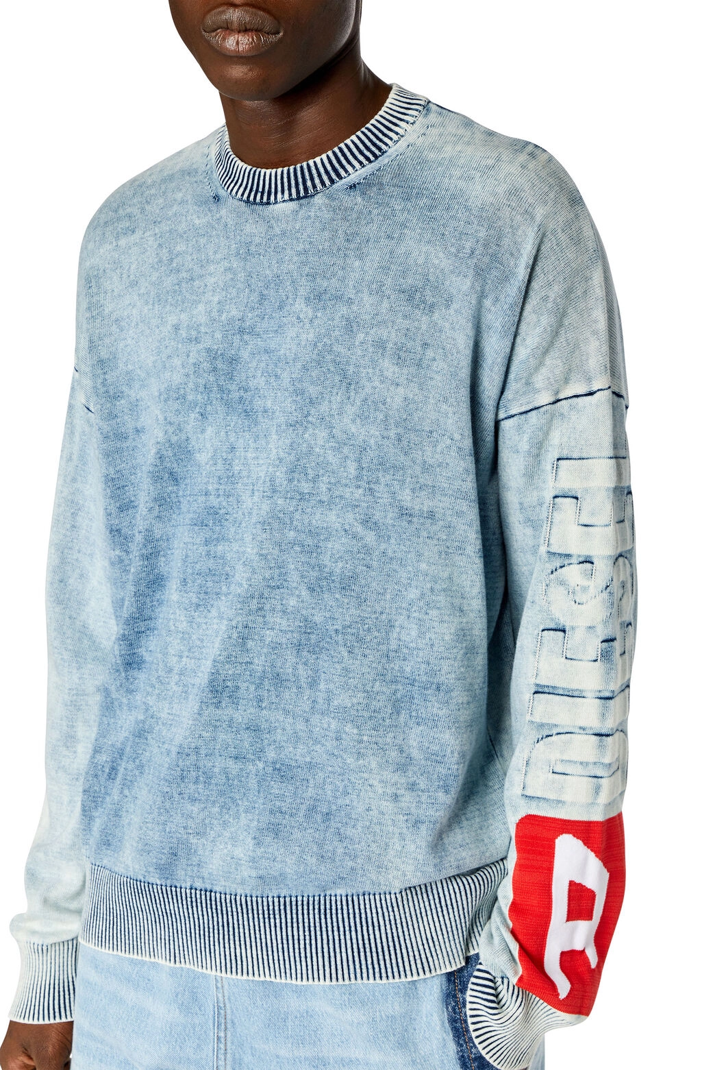K-Zeros Jumper in indigo cotton Denim