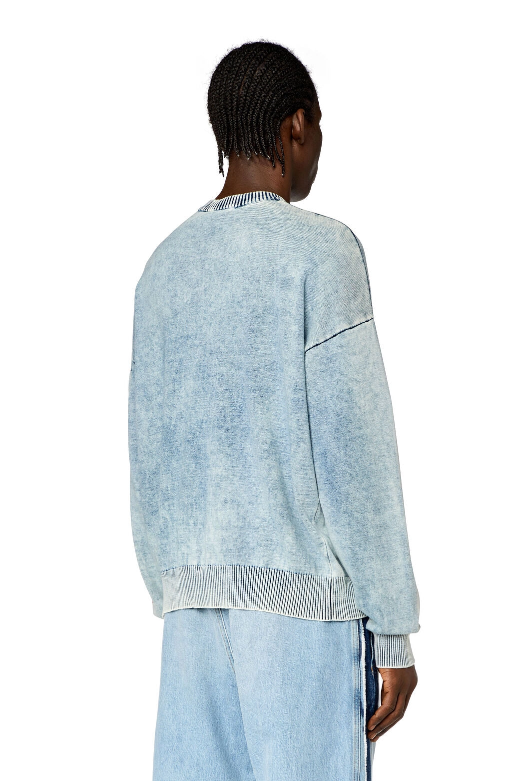 K-Zeros Jumper in indigo cotton Denim