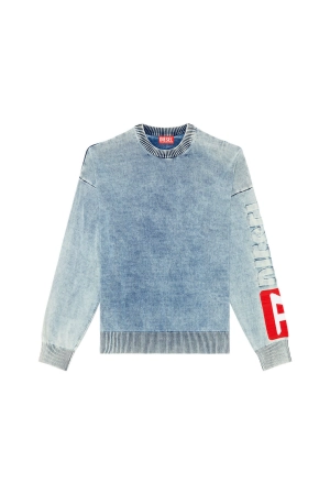 K-Zeros Jumper in indigo cotton Denim
