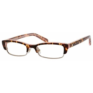 Kate Spade Women's Eyeglasses - Havana Metal Half Rim Frame | KATE SPADE JOETTA 0FK2