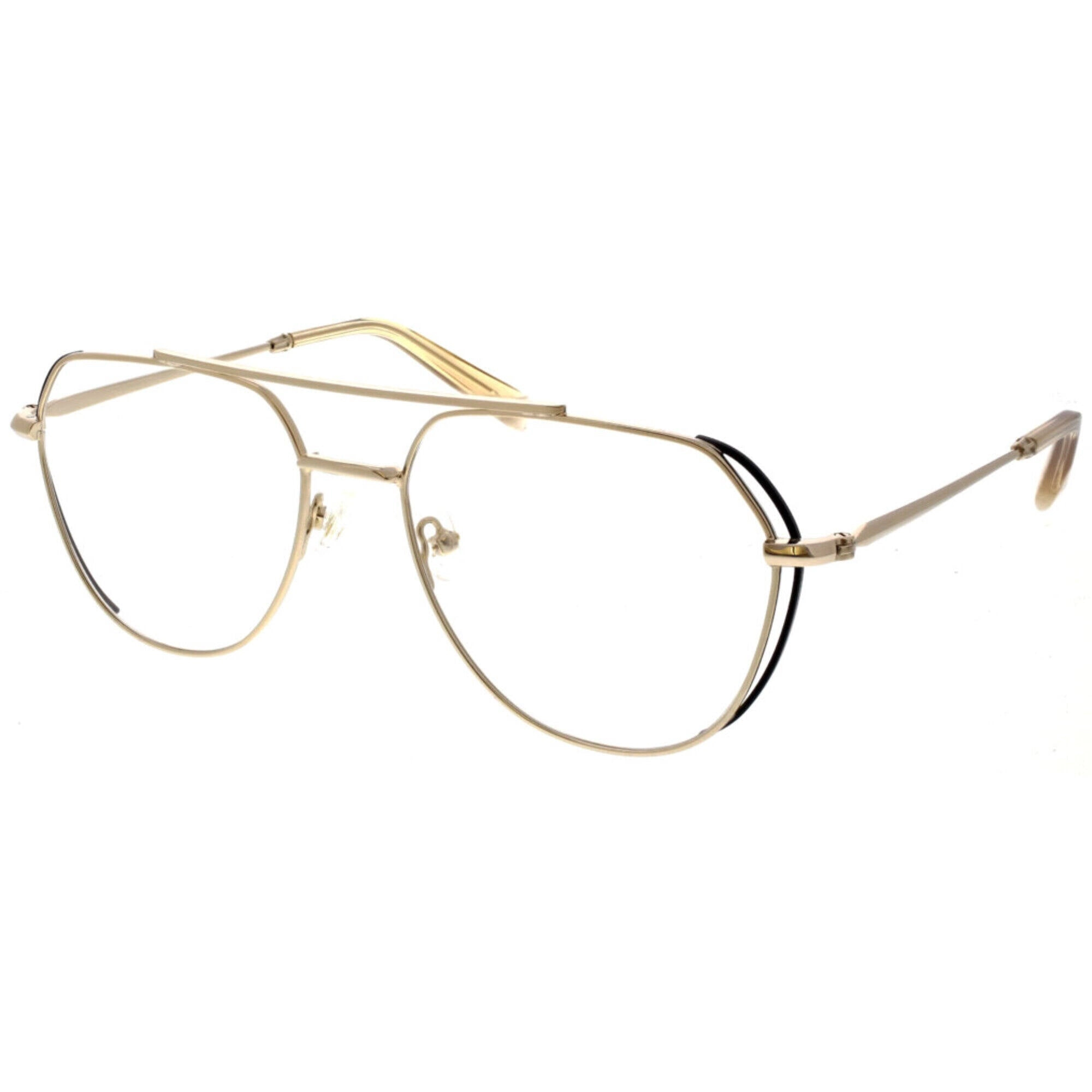 Kendall   Kylie Women's Eyeglasses - Gold Metal Aviator Frame Demo Lens | KKO205 718