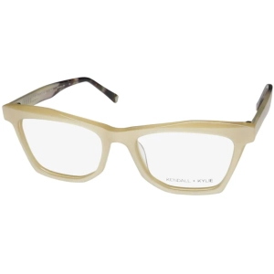 Kendall   Kylie Women's Eyeglasses - Ivory Plastic Frame Demo Lens | KKO193G BLAIR 275