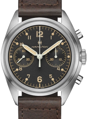 Khaki Aviation Pioneer Mechanical Chrono Black Ref. H76409530