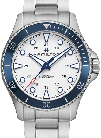 Khaki Navy Scuba Auto 43 White - Bracelet Ref. H82505150