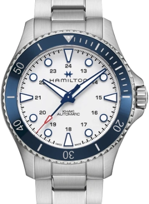 Khaki Navy Scuba Auto 43 White - Bracelet Ref. H82505150