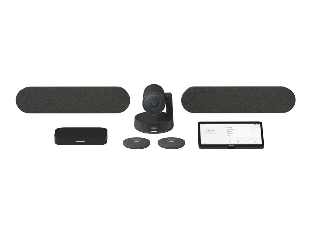 Logitech Large Google Meet Rooms with Tap   Rally Plus   Meet Compute - Video conferencing kit - with Google Meet Compute TAPRAPGGLCTL2