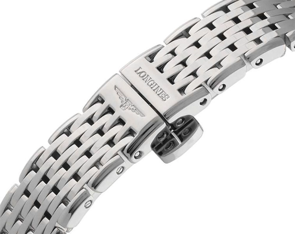 Longines La Grande Classique Stainless Steel Mother-Of-Pearl Dial Diamonds Quartz Womens Watch L4.766.4.87.6