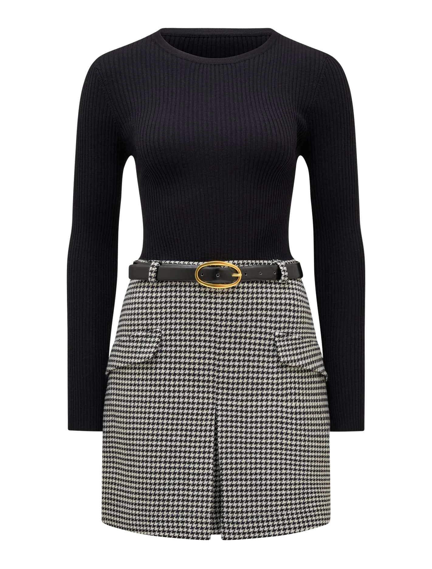 Maddox Pleat Mini Dress