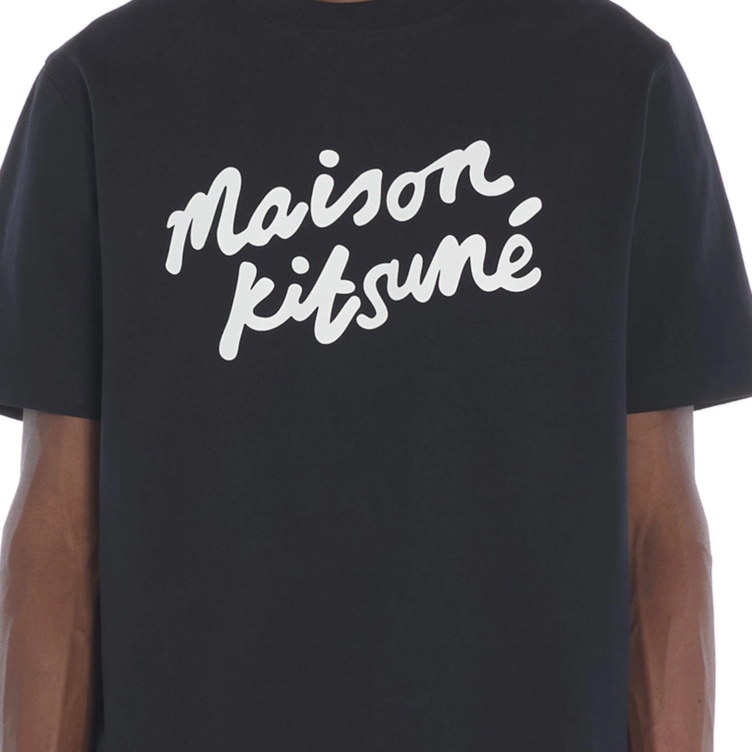 Maison Kitsune Handwriting Comfort Tee Shirt Black / White