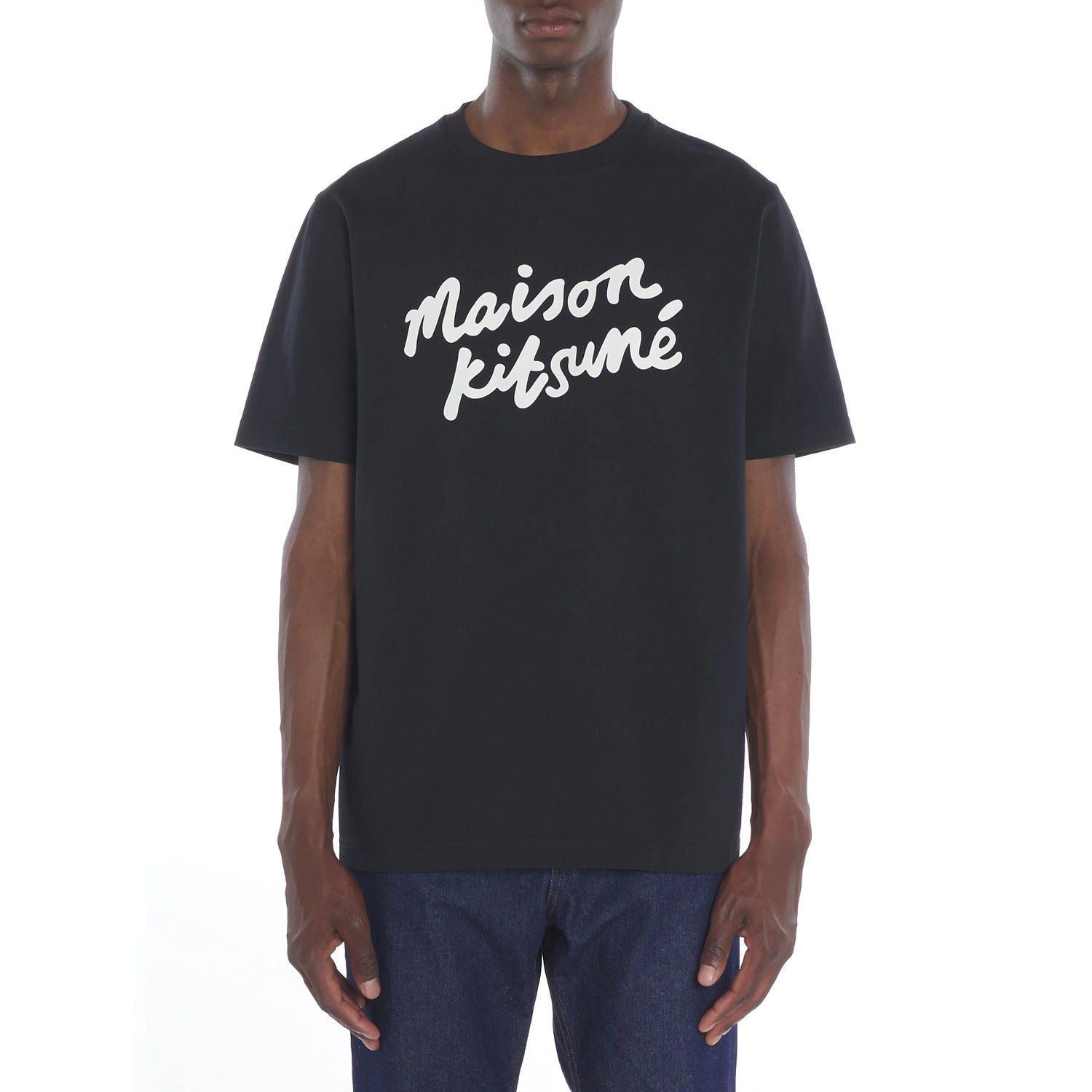 Maison Kitsune Handwriting Comfort Tee Shirt Black / White