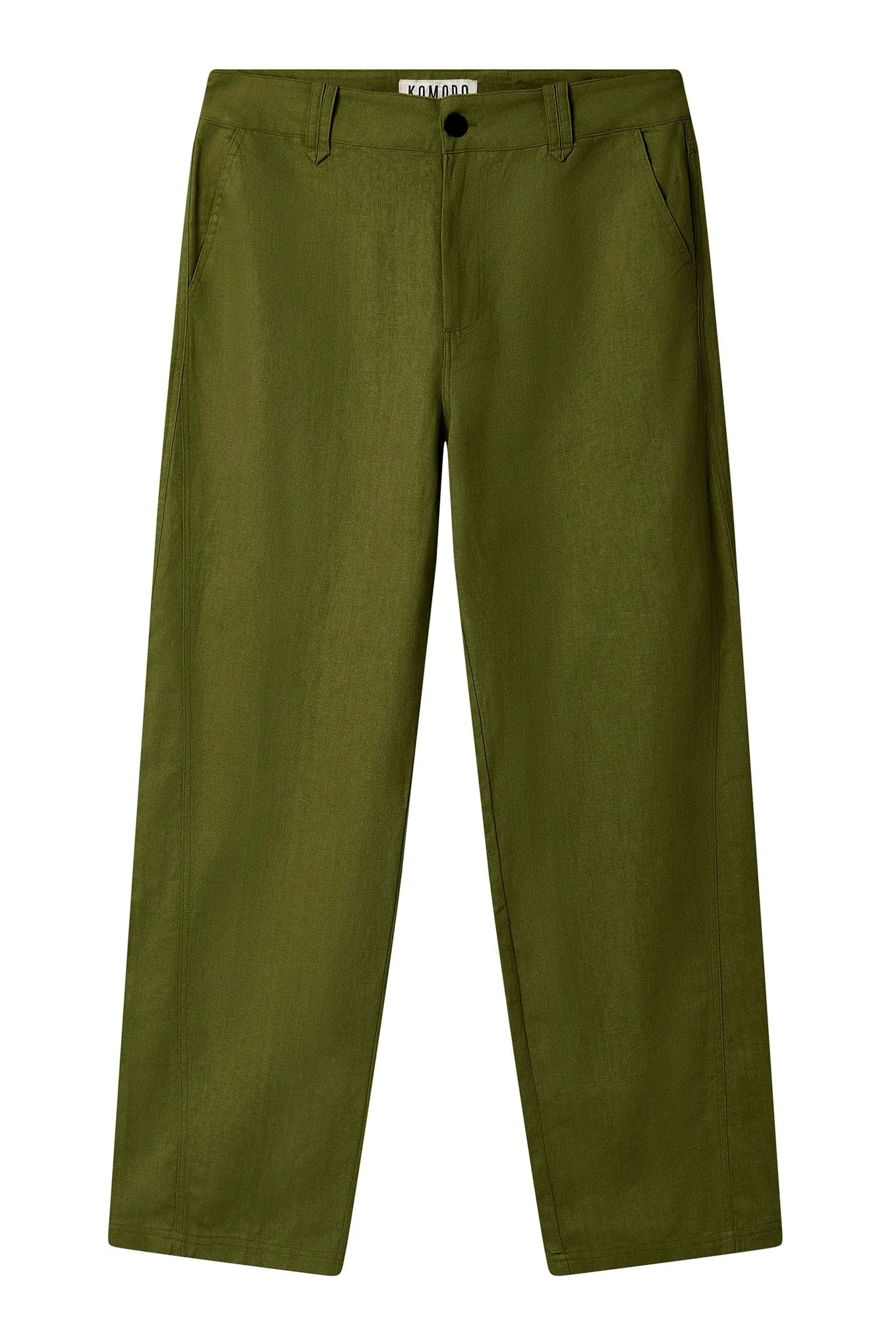 Makulu Men's Organic Linen Cotton Trousers | Khaki