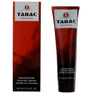 Maurer & Wirtz Men's Shaving Cream - Tabac Original Sharp, Floral, Soft Notes, 3.4 oz