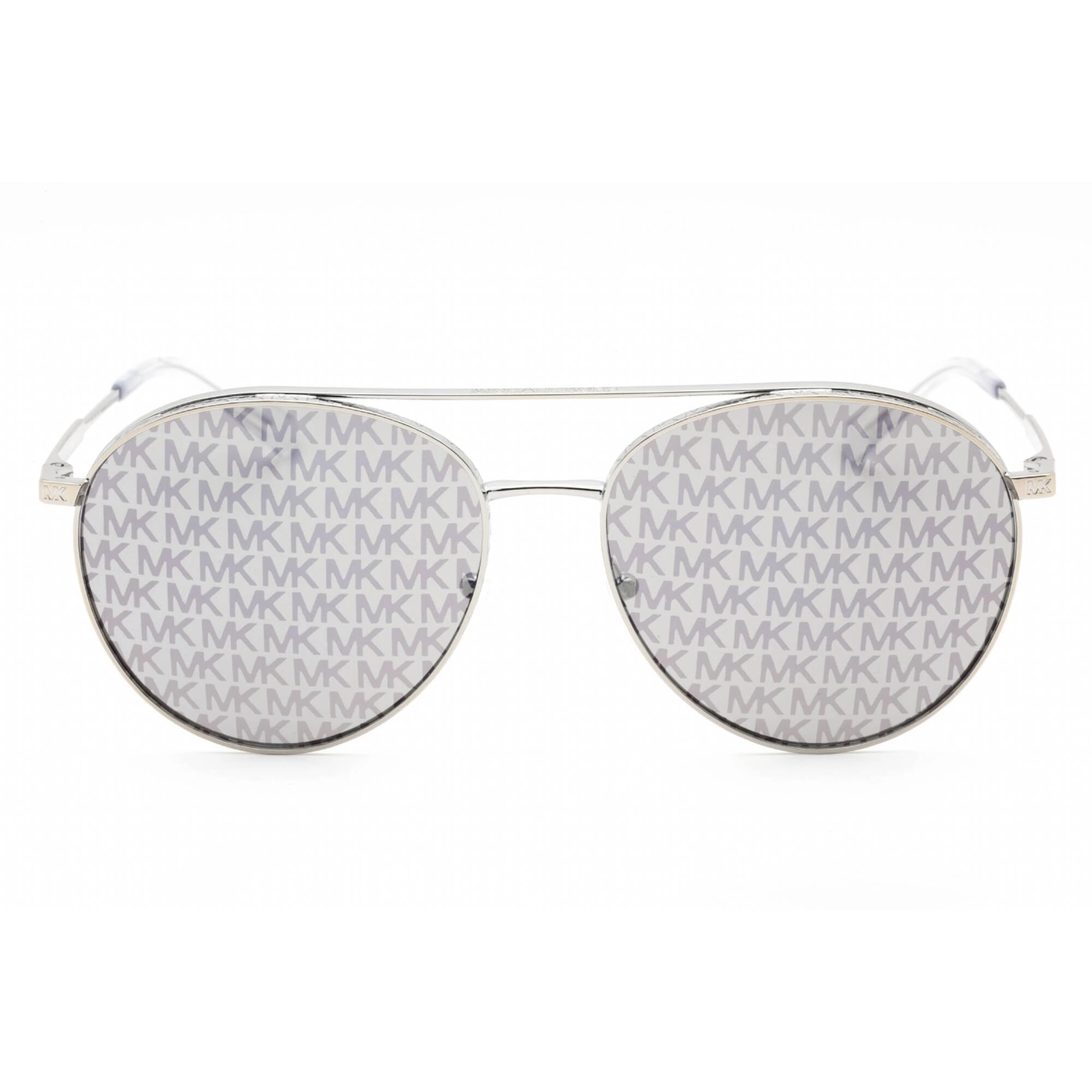 Michael Kors Women's Sunglasses - Silver Metal Full Rim Aviator Frame | 0MK1138 1153R0