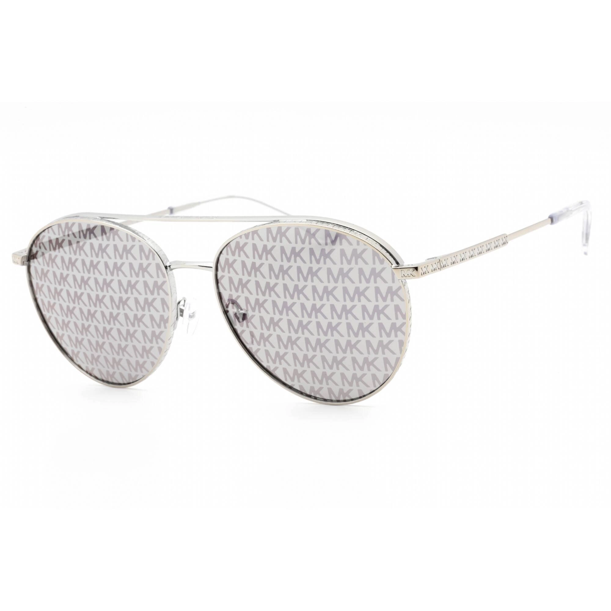 Michael Kors Women's Sunglasses - Silver Metal Full Rim Aviator Frame | 0MK1138 1153R0