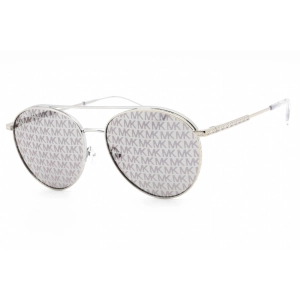 Michael Kors Women's Sunglasses - Silver Metal Full Rim Aviator Frame | 0MK1138 1153R0