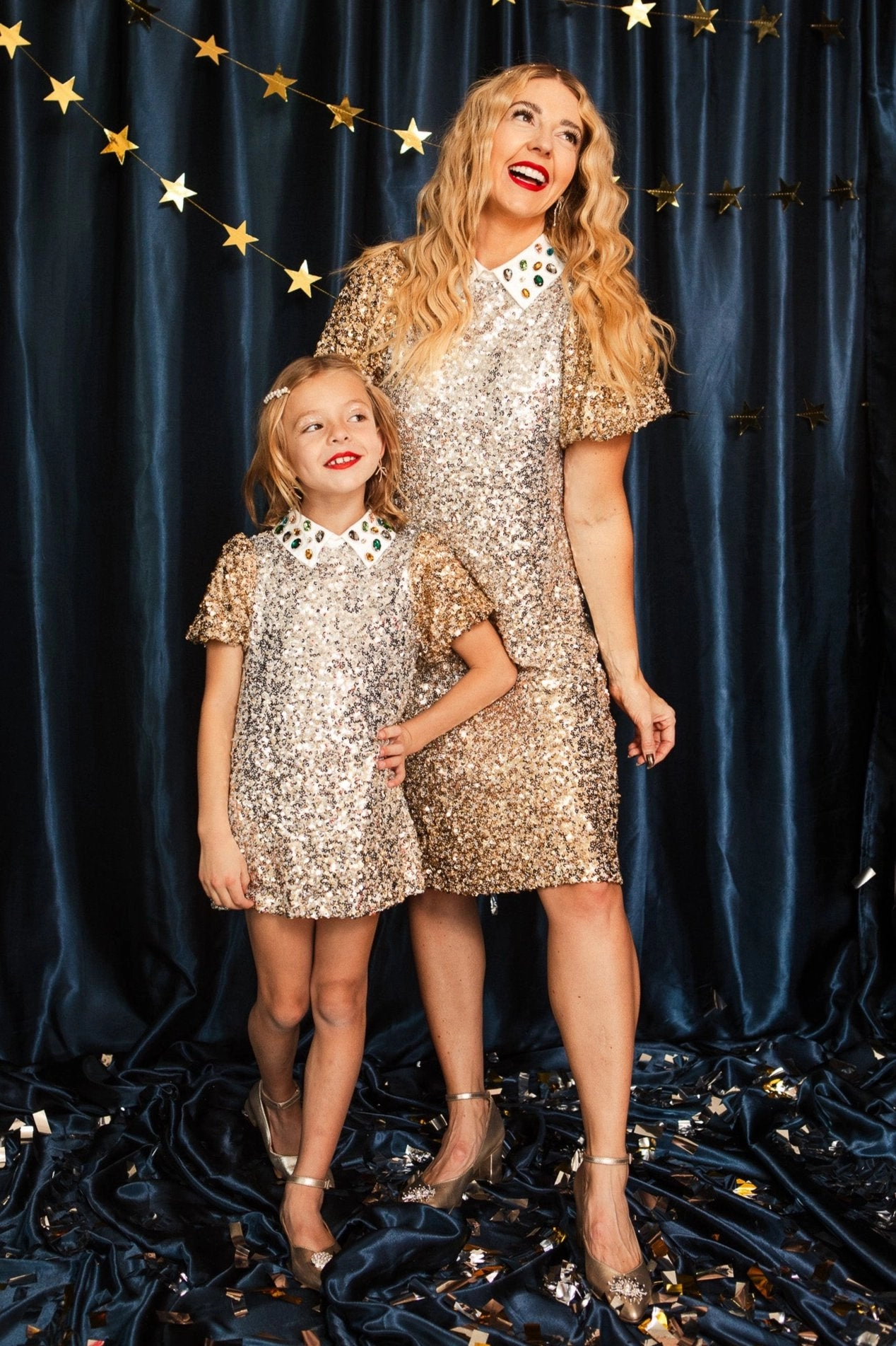 Mini Bedazzle Dress in Metallic Sequin - FINAL SALE