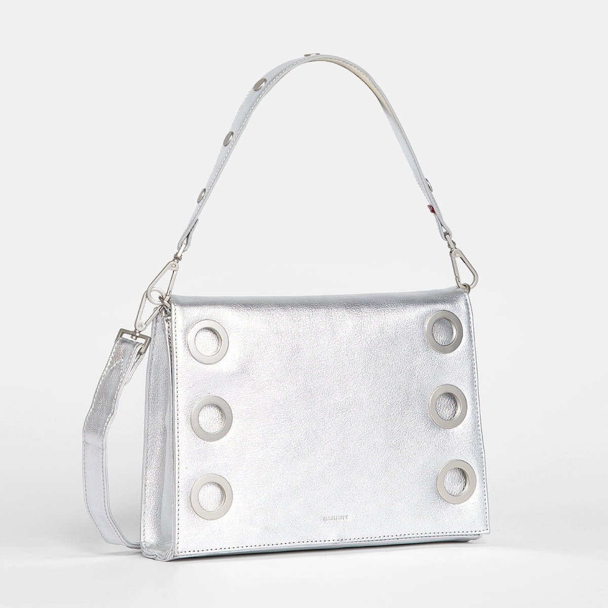 Montana Clutch | Sidewalk Silver/Brushed Silver | Lrg