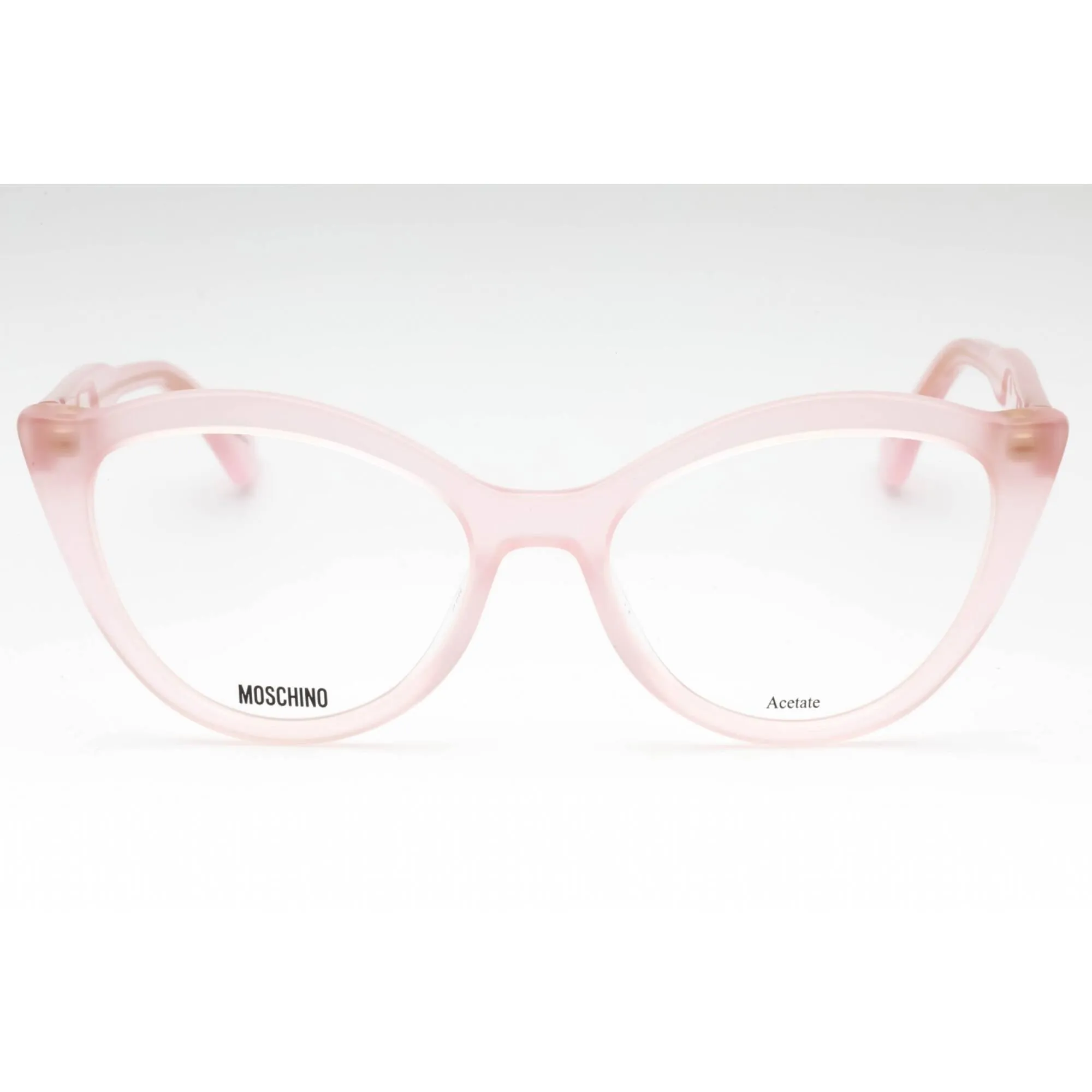 Moschino Women's Eyeglasses - Pink Acetate Cat Eye Shape Full Rim Frame | MOS607 35J