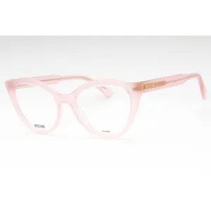 Moschino Women's Eyeglasses - Pink Acetate Cat Eye Shape Full Rim Frame | MOS607 35J