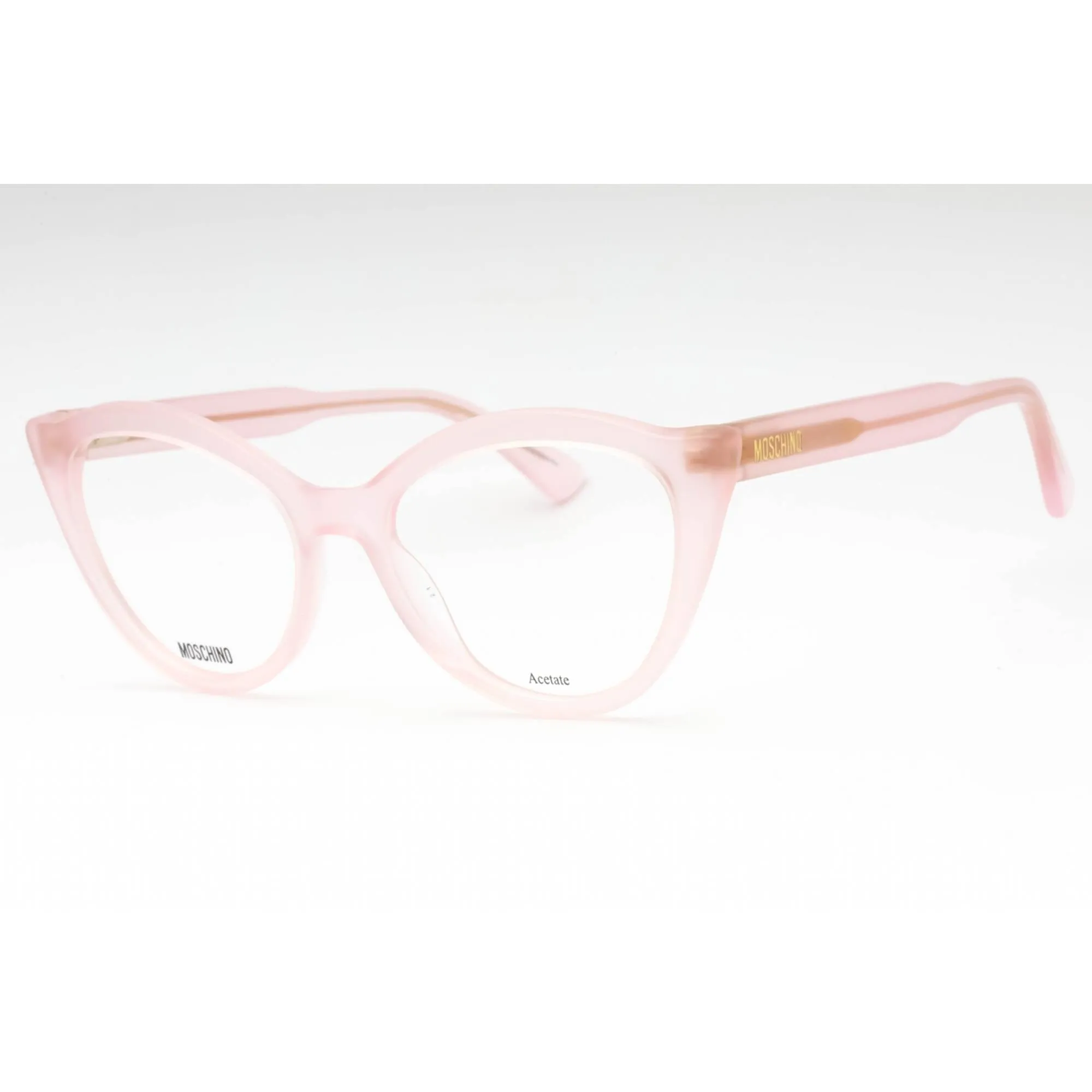 Moschino Women's Eyeglasses - Pink Acetate Cat Eye Shape Full Rim Frame | MOS607 35J