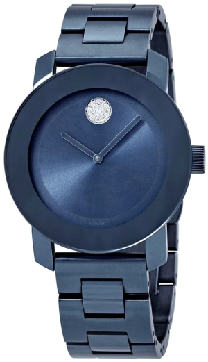 Movado Bold Light Blue Dial Ladies Watch 3600494