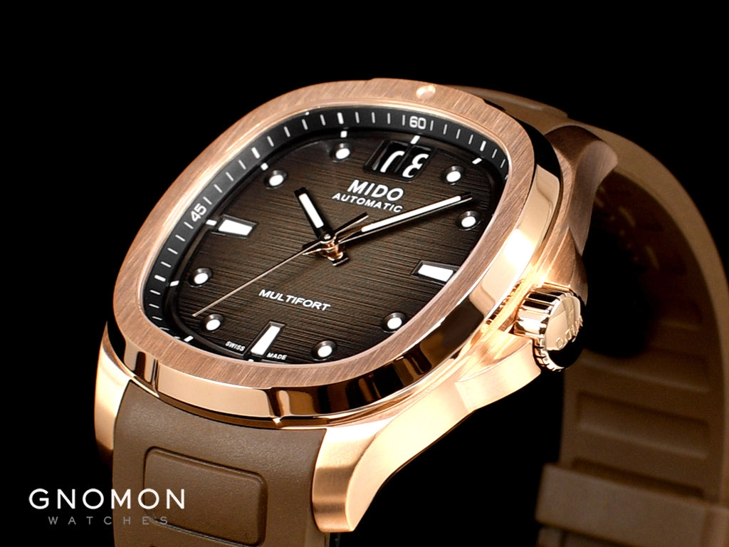 Multifort TV Big Date Rose Gold - Rubber Ref. M049.526.37.291.00