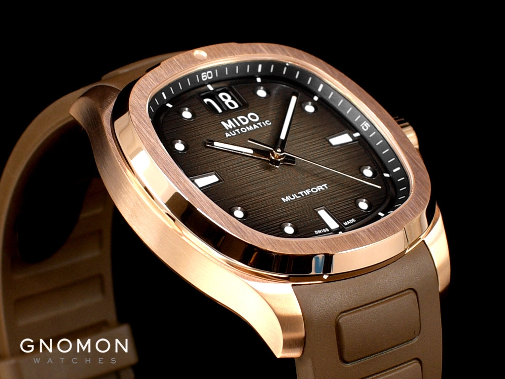 Multifort TV Big Date Rose Gold - Rubber Ref. M049.526.37.291.00