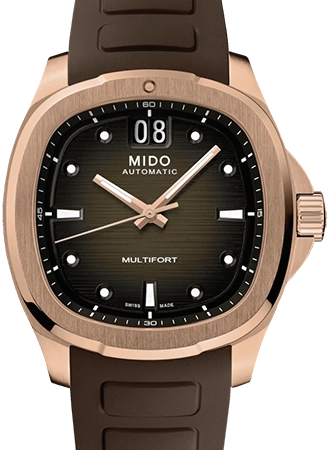 Multifort TV Big Date Rose Gold - Rubber Ref. M049.526.37.291.00