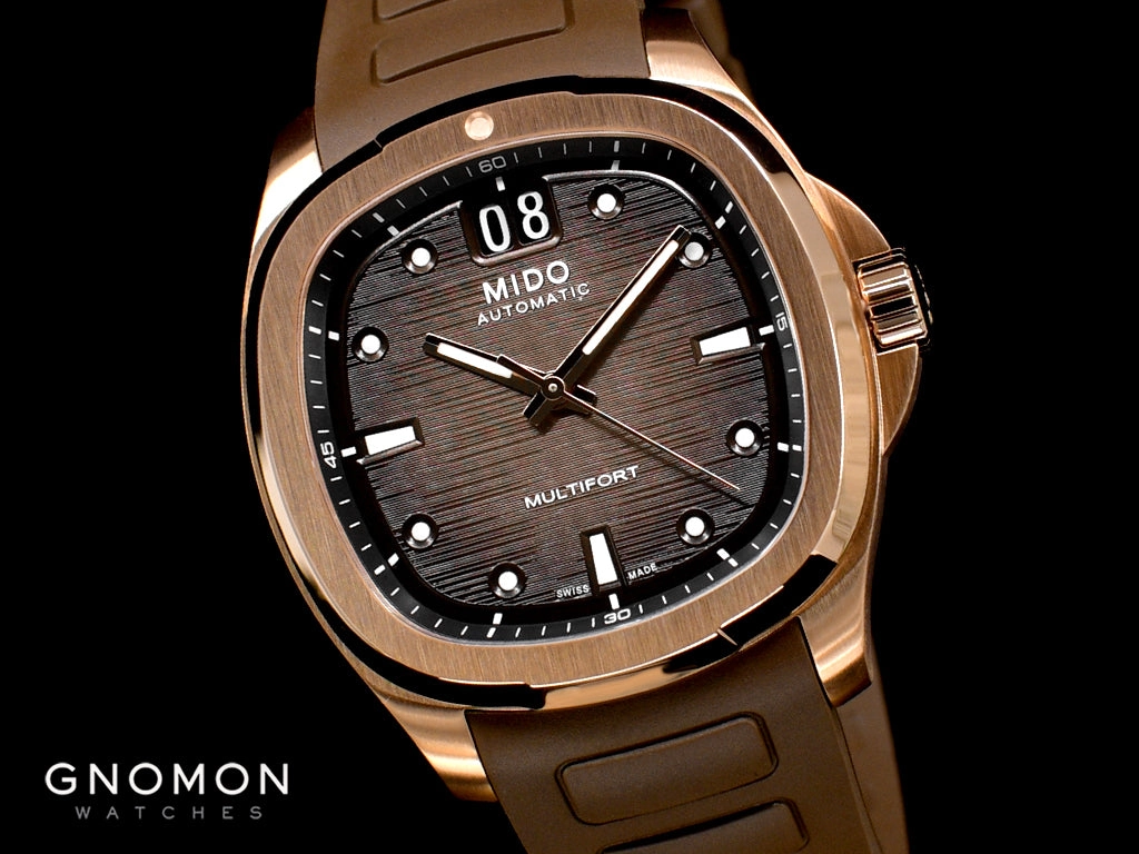 Multifort TV Big Date Rose Gold - Rubber Ref. M049.526.37.291.00