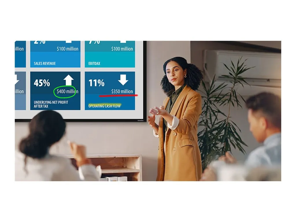 Newline TT-7524ZPRO - 75 Diagonal Class Z Pro Series LED-backlit LCD display - interactive digital signage - with touchscreen