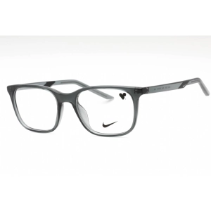 Nike Women's Eyeglasses - Dark Grey Plastic Rectangular Full Rim Frame | NIKE 7255 034