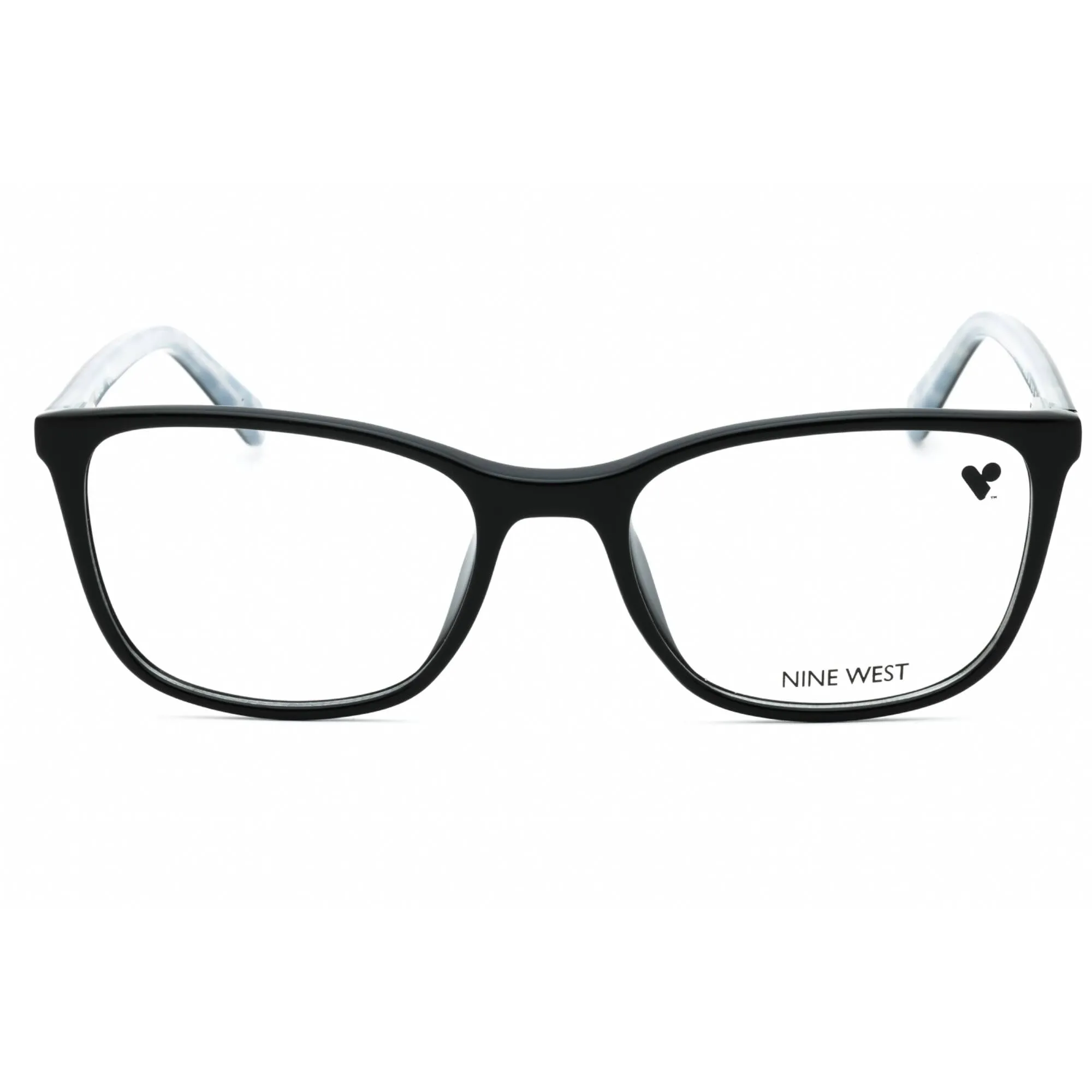 Nine West Women's Eyeglasses - Black Acetate Square Shape Full Rim Frame | NW5150 001