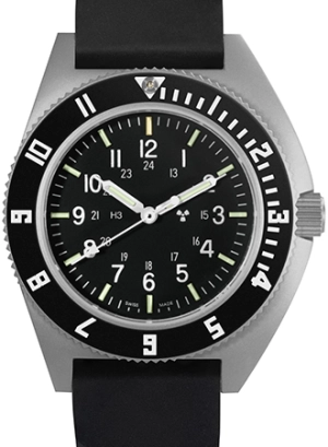 Pilot’s Navigator Stainless Steel Sterile Dial - 3-Piece Rubber Strap Kit Ref. WW194001SS-0830