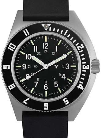 Pilot’s Navigator Stainless Steel Sterile Dial - 3-Piece Rubber Strap Kit Ref. WW194001SS-0830